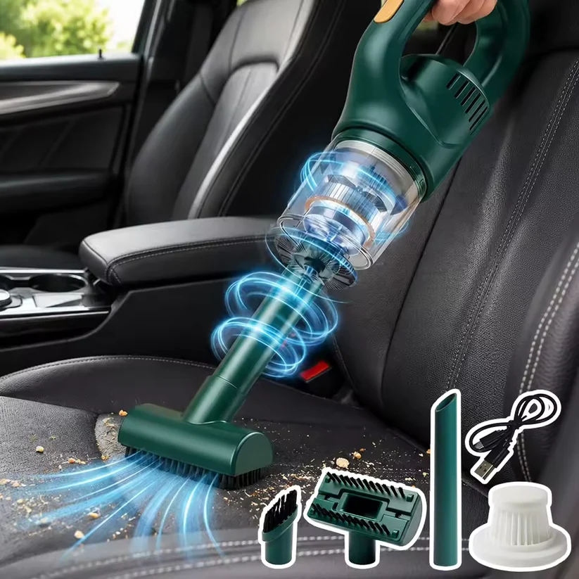 Cordless Handheld Vacuum Cleaner – Powerful Suction for Home and Car