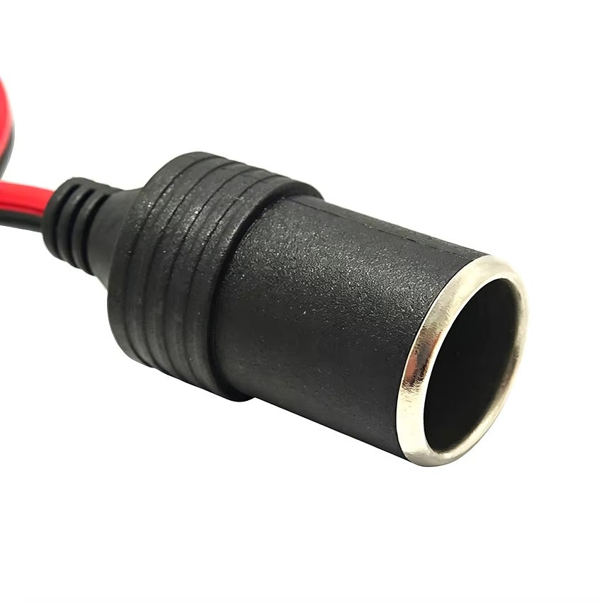 12V Car Battery Clip to Cigarette Lighter Socket High Power Pure Copper Adapter For Automotive Use 30cm 50A Clamp
